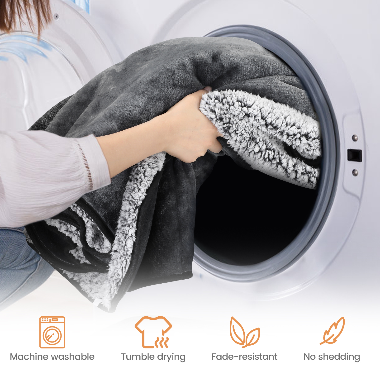 Waterproof Pets Blanket Washable Fleece Blanket For Medium Large Dogs Sofa Throw - Picture 5 of 16