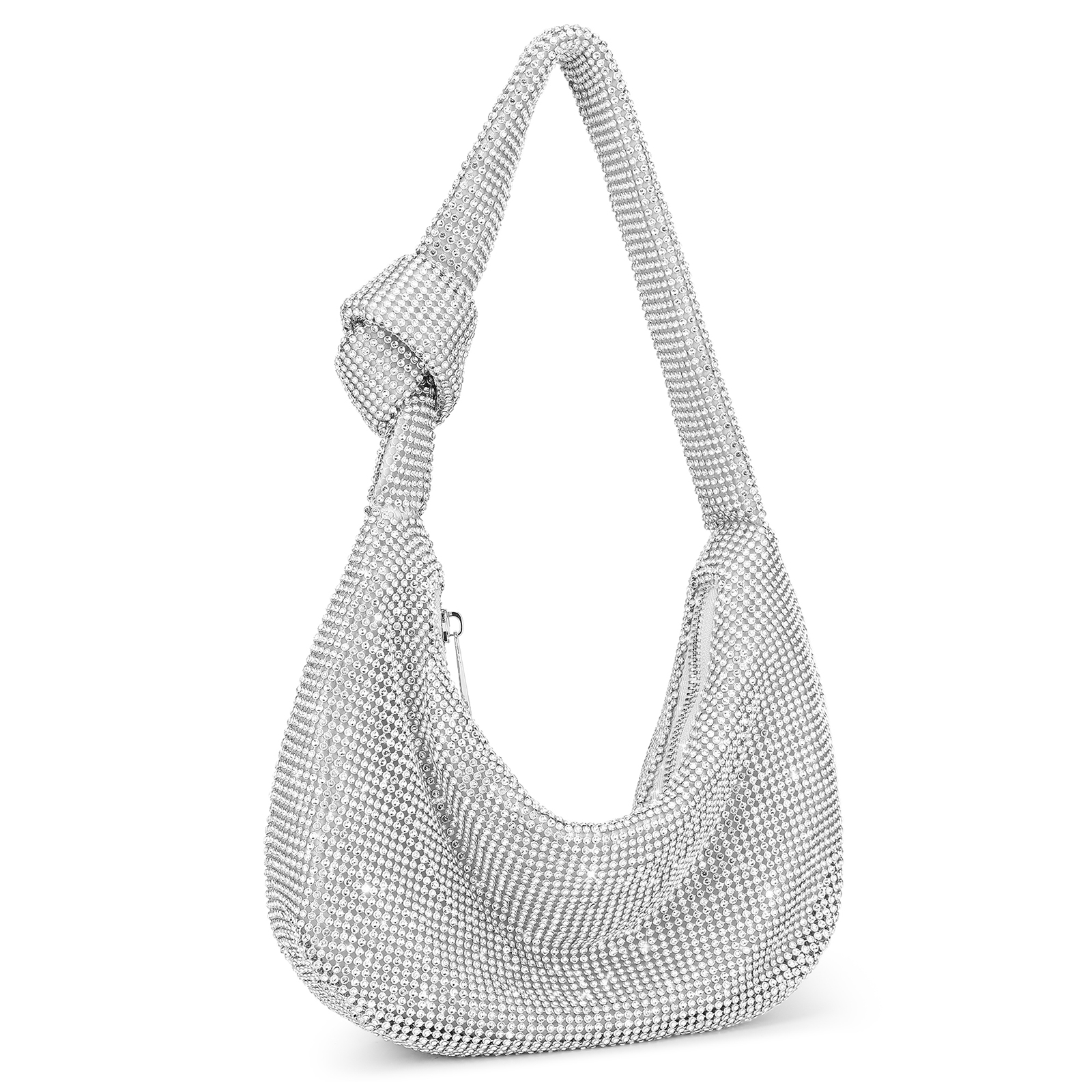 Women Rhinestone Evening Bag Wedding Clutch Purse Sparkly Prom Cocktail Handbag - Picture 9 of 79