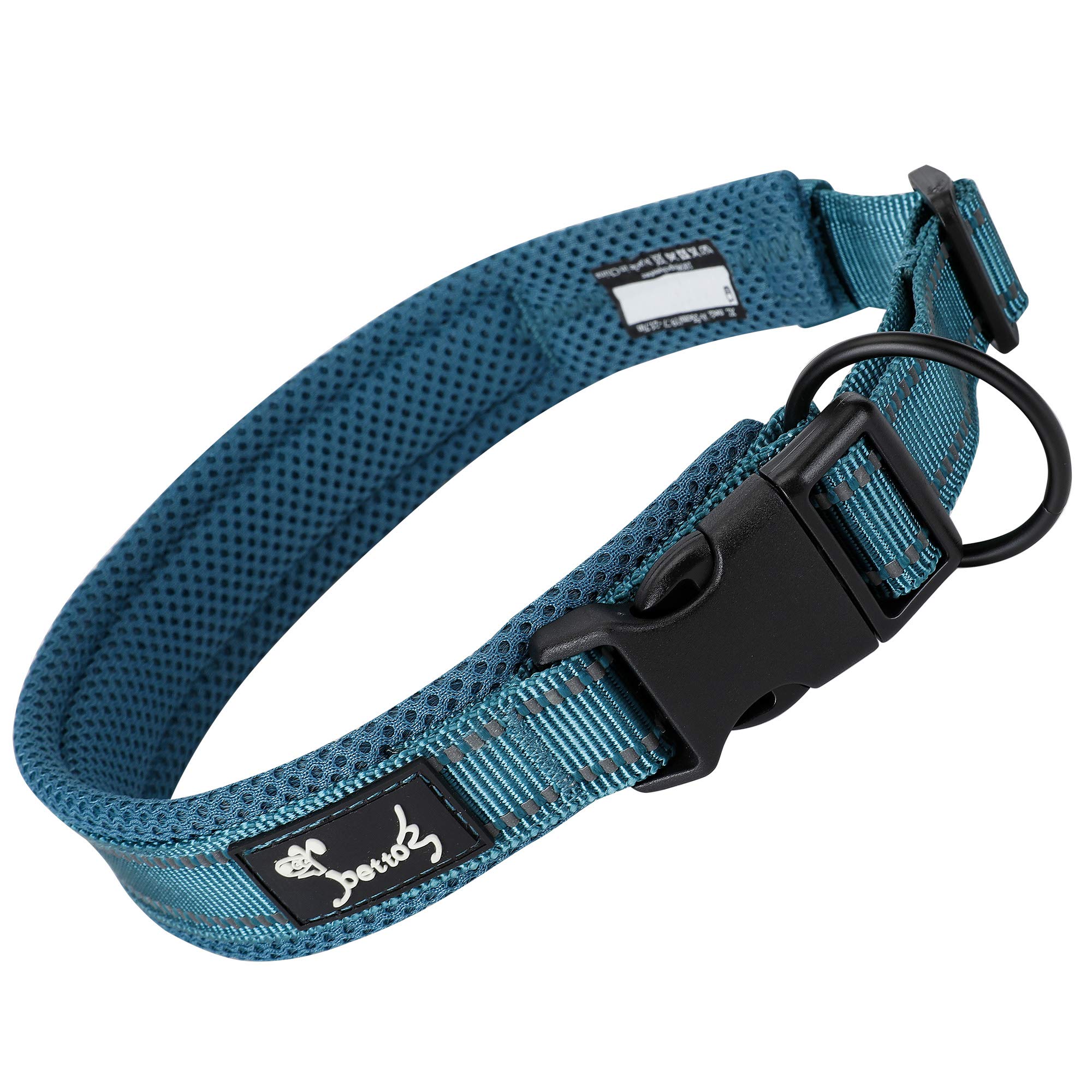 Hundehalsband Nylon Halsband Gepolstert Verstellbare Reflektierend XS-XL Größe