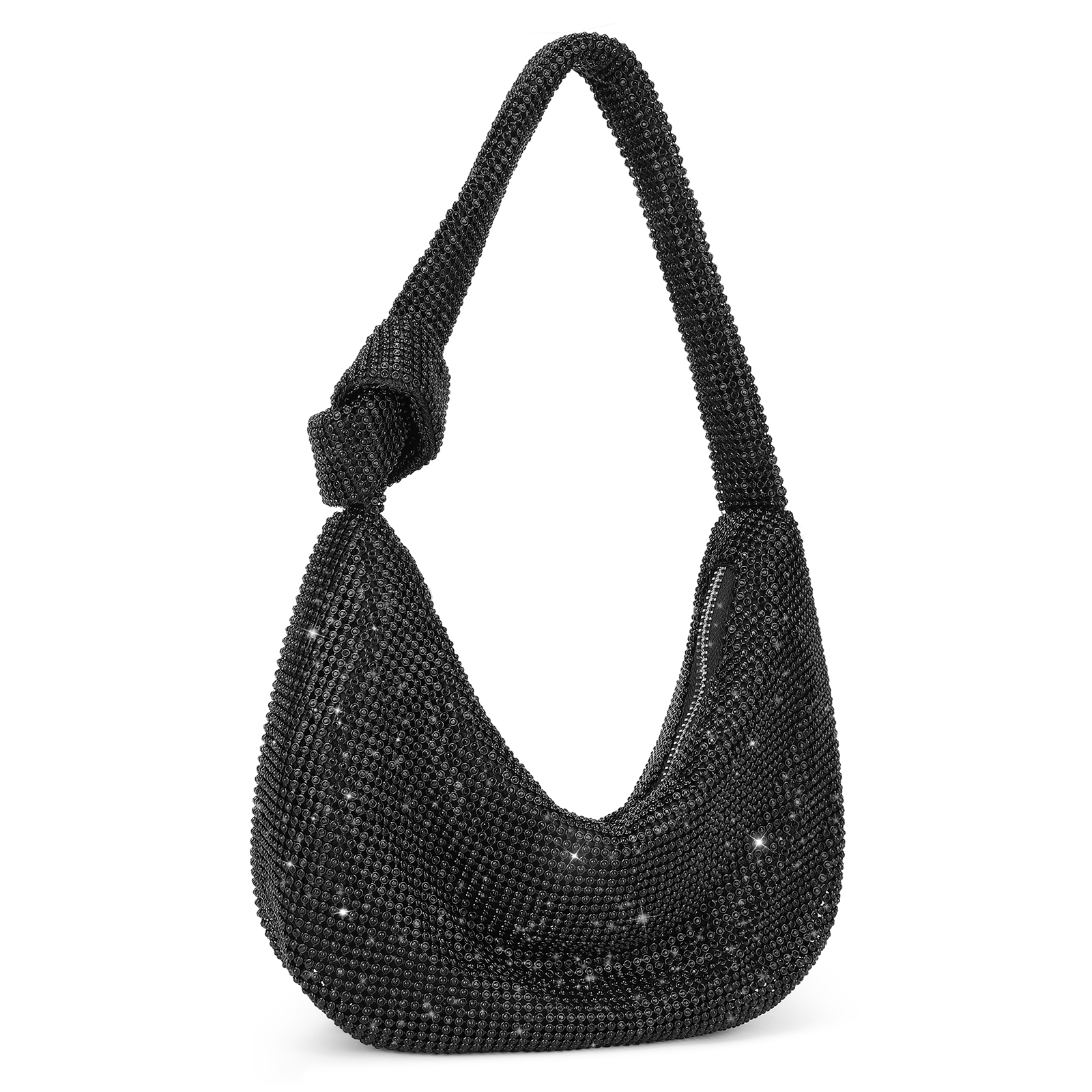 Women Rhinestone Evening Bag Wedding Clutch Purse Sparkly Prom Cocktail Handbag - Picture 2 of 79