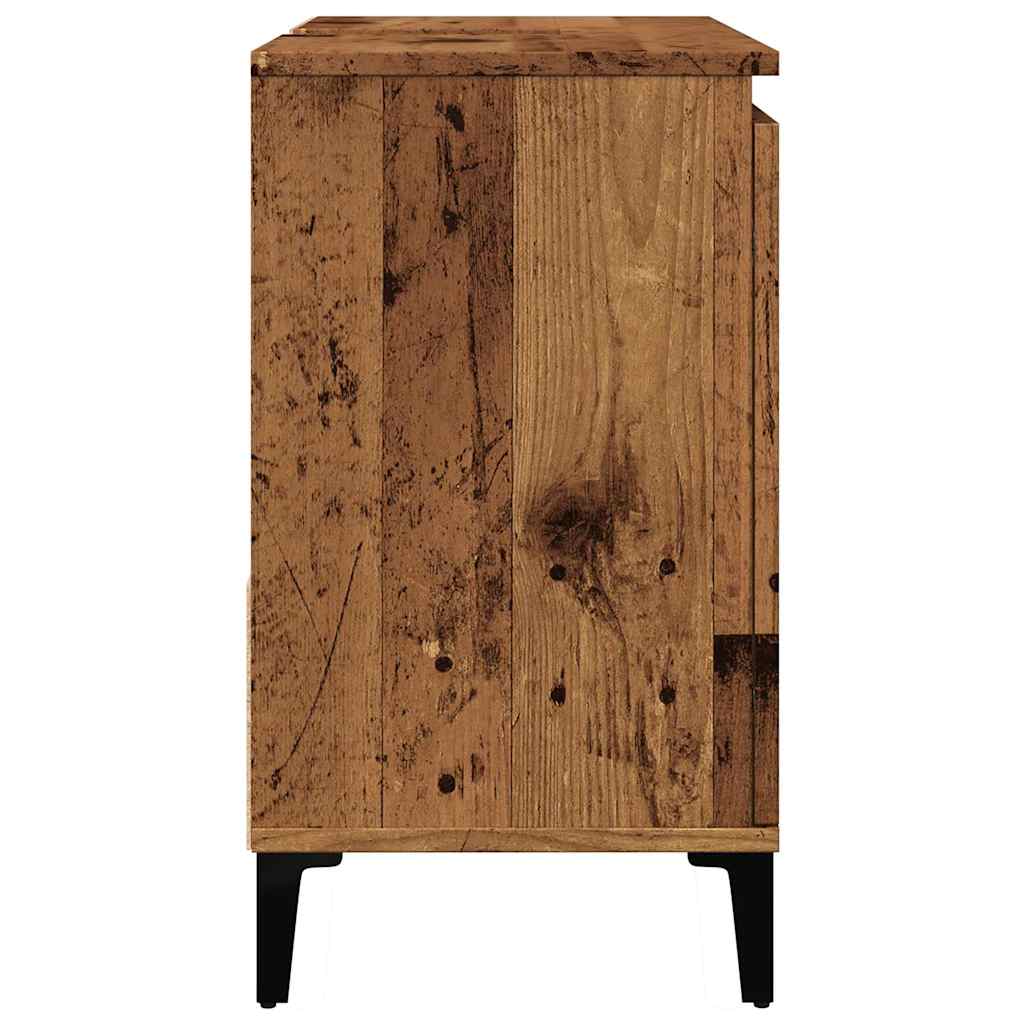 Waschbeckenunterschrank Waschtisch Unterschrank Badschrank mit 2 Schubladen - Bild 82 von 86