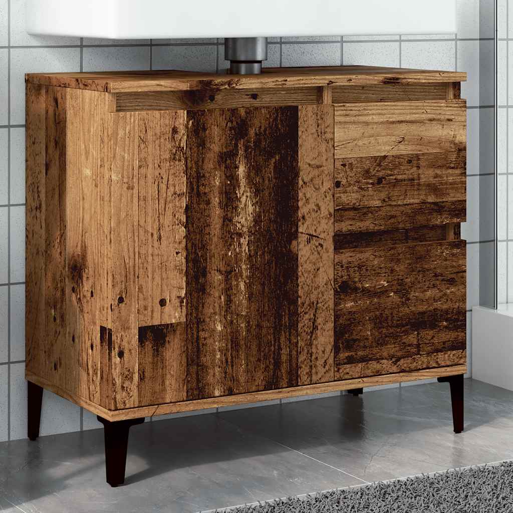 Waschbeckenunterschrank Waschtisch Unterschrank Badschrank mit 2 Schubladen - Bild 77 von 86