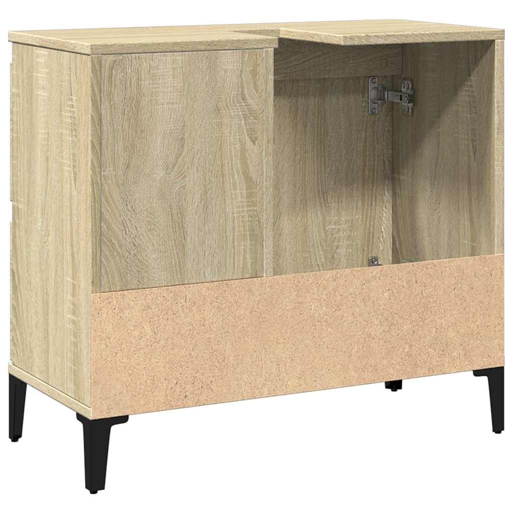 Waschbeckenunterschrank Waschtisch Unterschrank Badschrank mit 2 Schubladen - Bild 35 von 86
