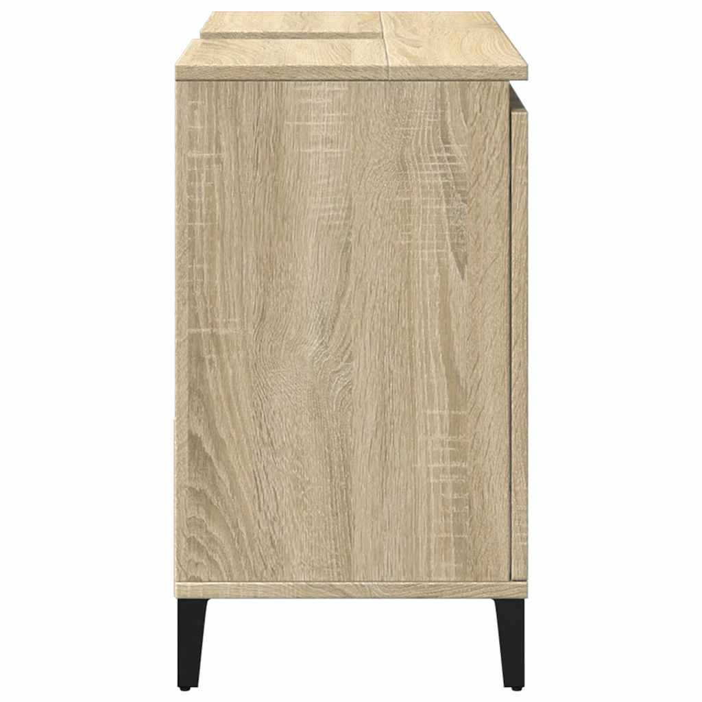 Waschbeckenunterschrank Waschtisch Unterschrank Badschrank mit 2 Schubladen - Bild 34 von 86