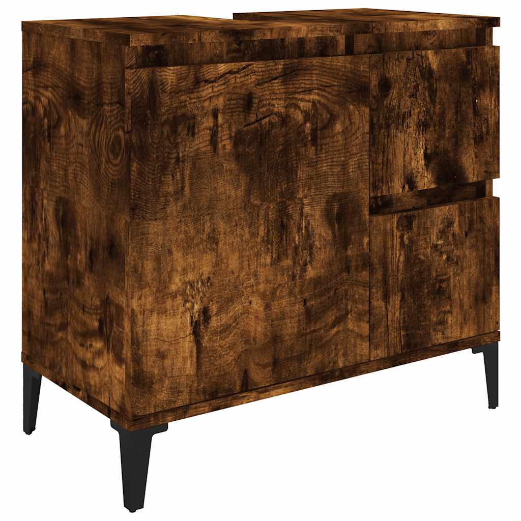 Waschbeckenunterschrank Waschtisch Unterschrank Badschrank mit 2 Schubladen - Bild 49 von 86