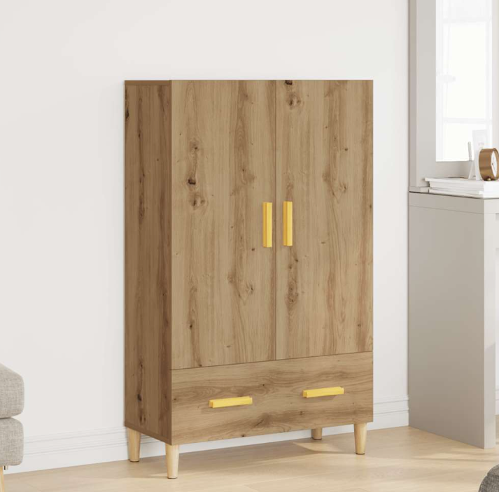 Highboard Wandschrank Sideboard Kommode Anrichte 70x31x115 cm Holzwerkstoff - Bild 22 von 22