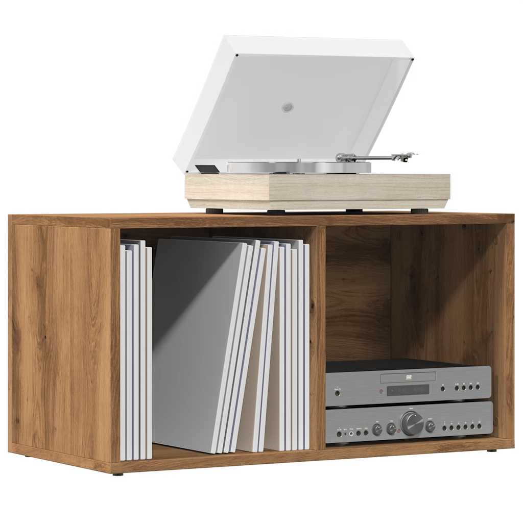 Vinyl Aufbewahrungsbox Holzwerkstoff Schallplatten Regal mehrere Farben vidaXL - Bild 20 von 23