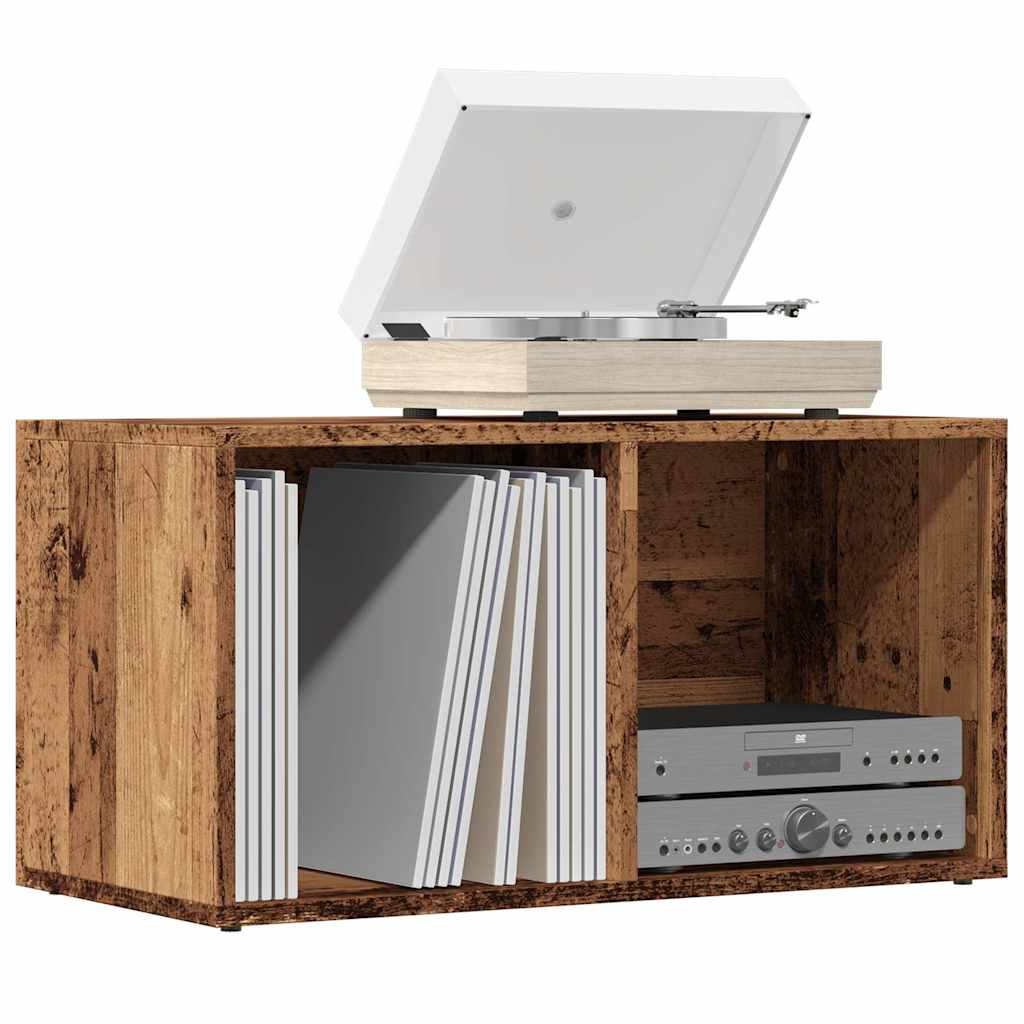 Vinyl Aufbewahrungsbox Holzwerkstoff Schallplatten Regal mehrere Farben vidaXL - Bild 21 von 23