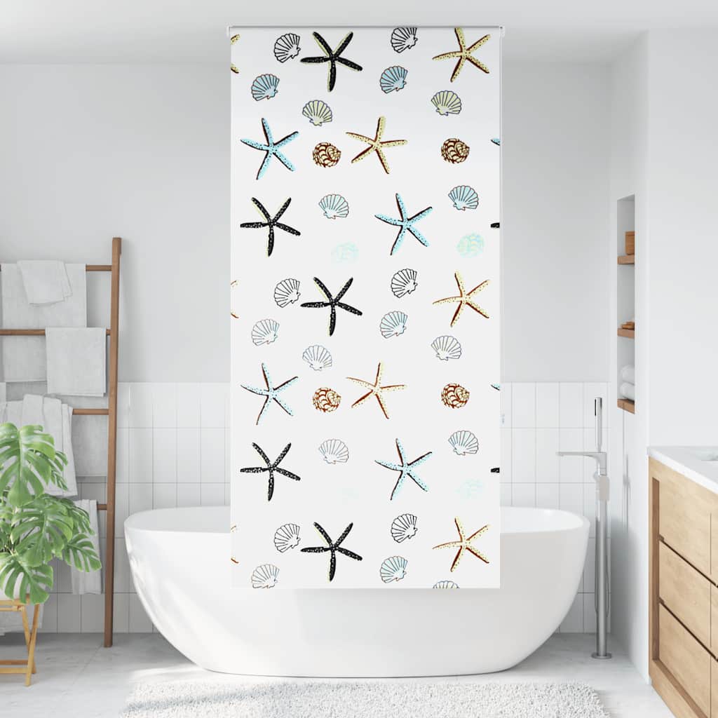 Duschrollo Duschvorhang Dusche Rollo Seilzug Badewannenvorhang Badewanne Vorhang - Bild 76 von 96