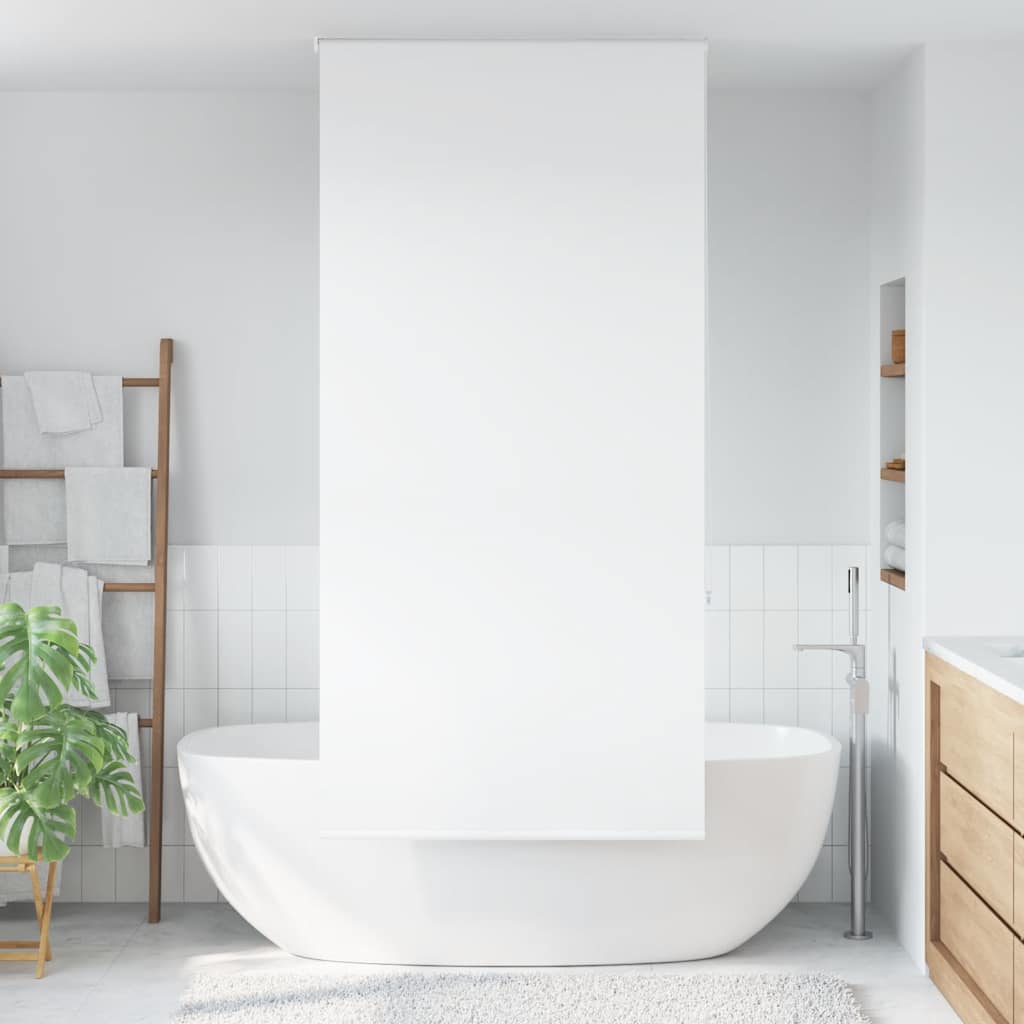 Duschrollo Duschvorhang Dusche Rollo Seilzug Badewannenvorhang Badewanne Vorhang - Bild 90 von 96