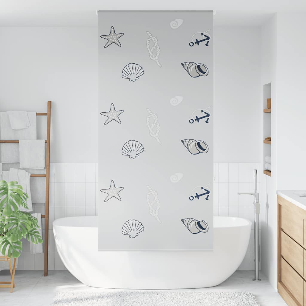 Duschrollo Duschvorhang Dusche Rollo Seilzug Badewannenvorhang Badewanne Vorhang - Bild 67 von 96