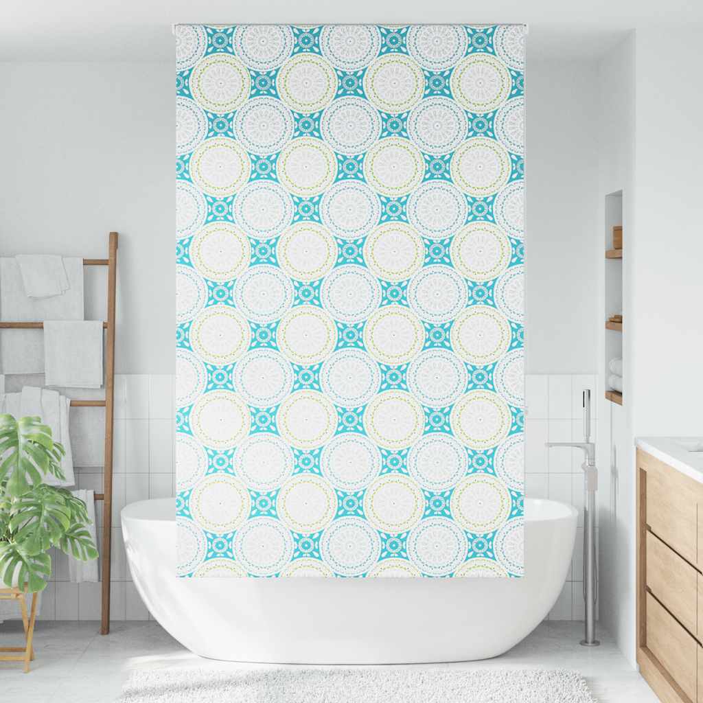 Duschrollo Duschvorhang Dusche Rollo Seilzug Badewannenvorhang Badewanne Vorhang - Bild 58 von 96