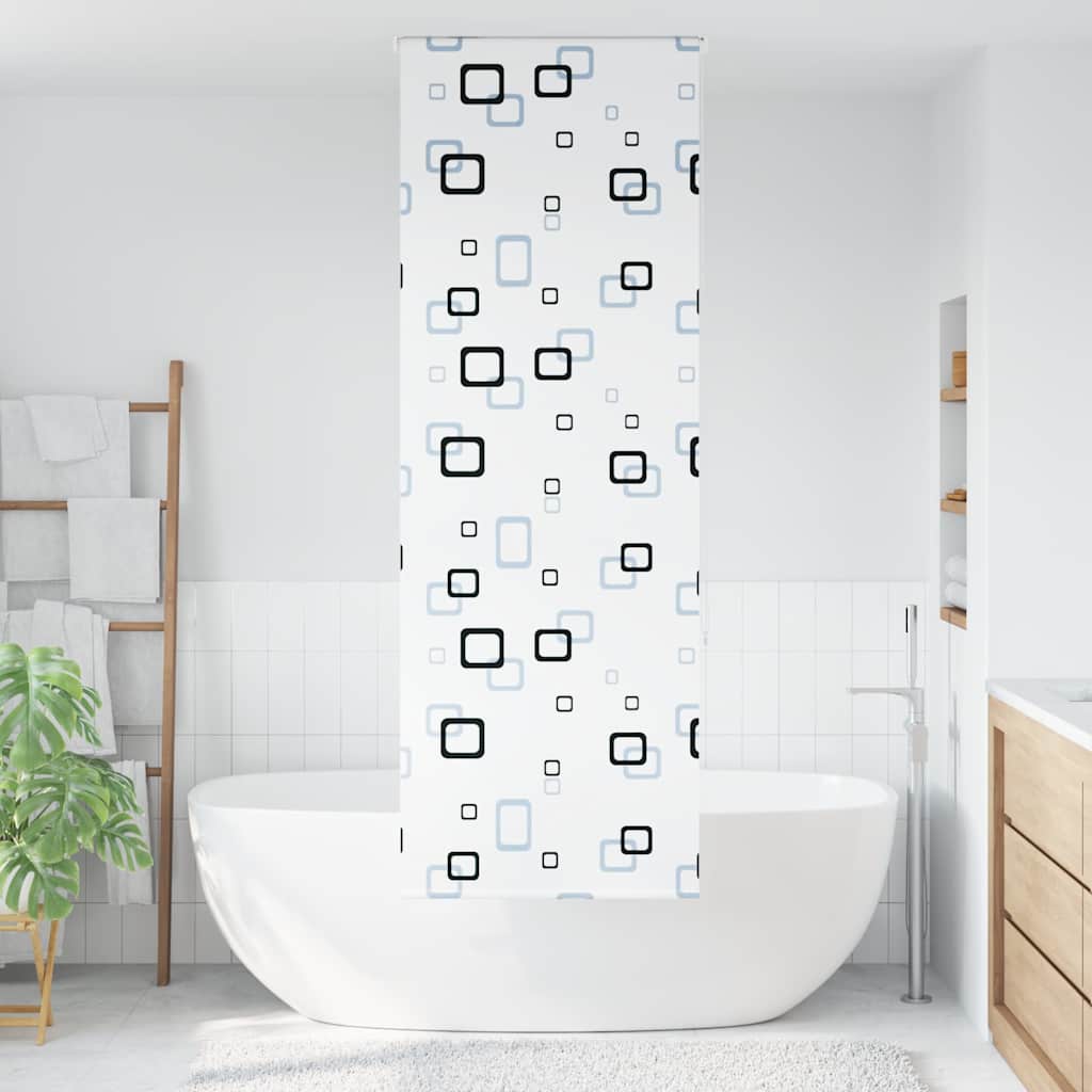 Duschrollo Duschvorhang Dusche Rollo Seilzug Badewannenvorhang Badewanne Vorhang - Bild 7 von 96