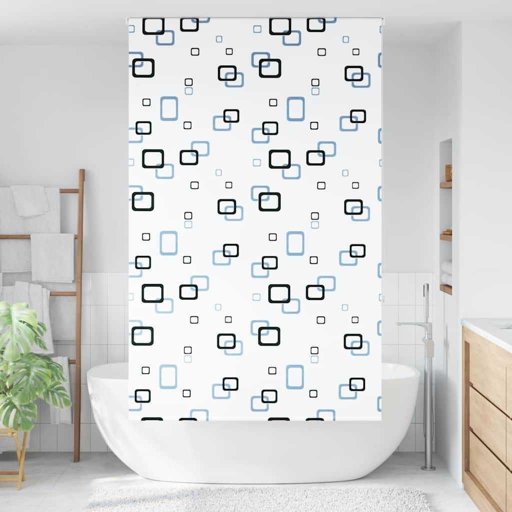 Duschrollo Duschvorhang Dusche Rollo Seilzug Badewannenvorhang Badewanne Vorhang - Bild 9 von 96