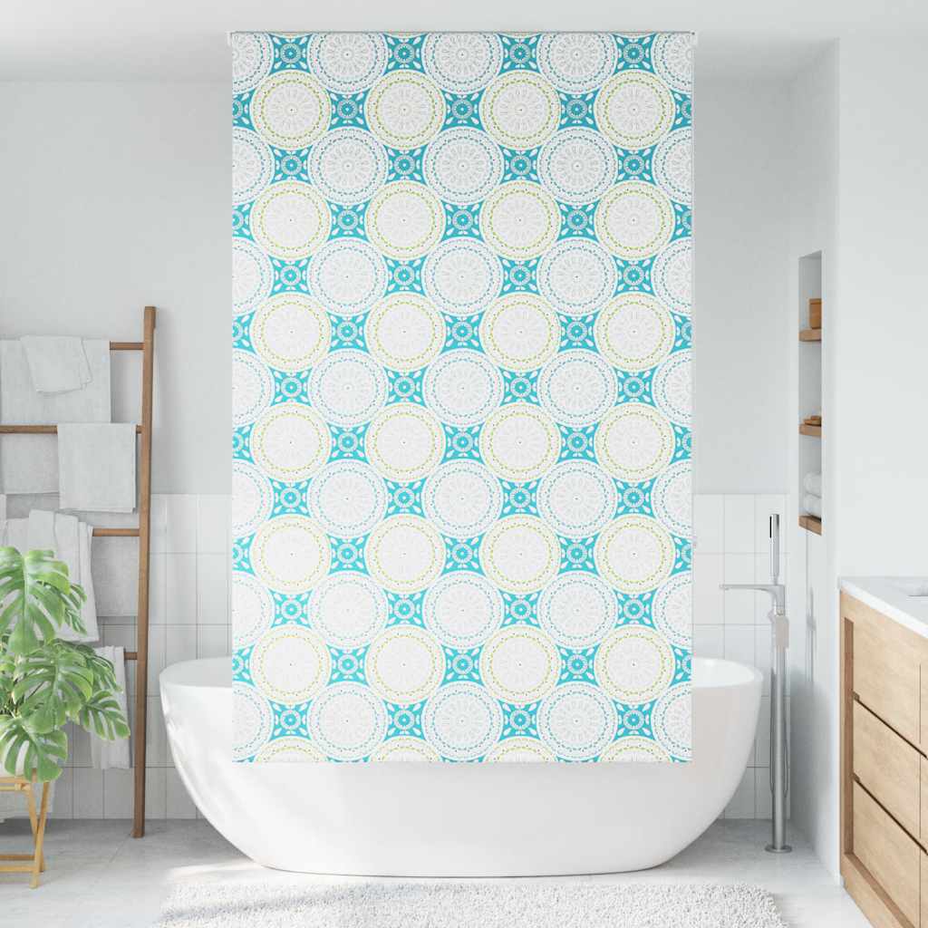 Duschrollo Duschvorhang Dusche Rollo Seilzug Badewannenvorhang Badewanne Vorhang - Bild 57 von 96