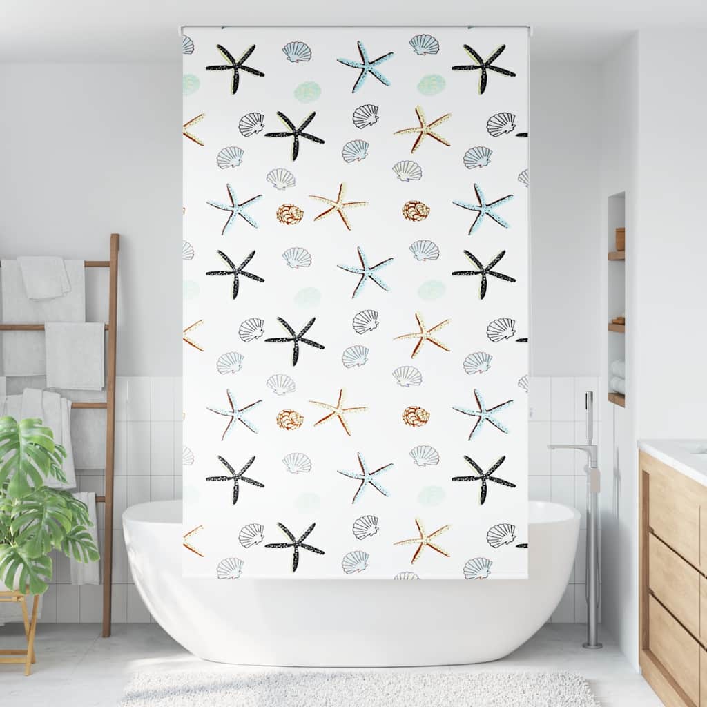 Duschrollo Duschvorhang Dusche Rollo Seilzug Badewannenvorhang Badewanne Vorhang - Bild 77 von 96