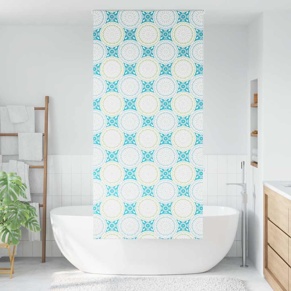 Duschrollo Duschvorhang Dusche Rollo Seilzug Badewannenvorhang Badewanne Vorhang - Bild 55 von 96
