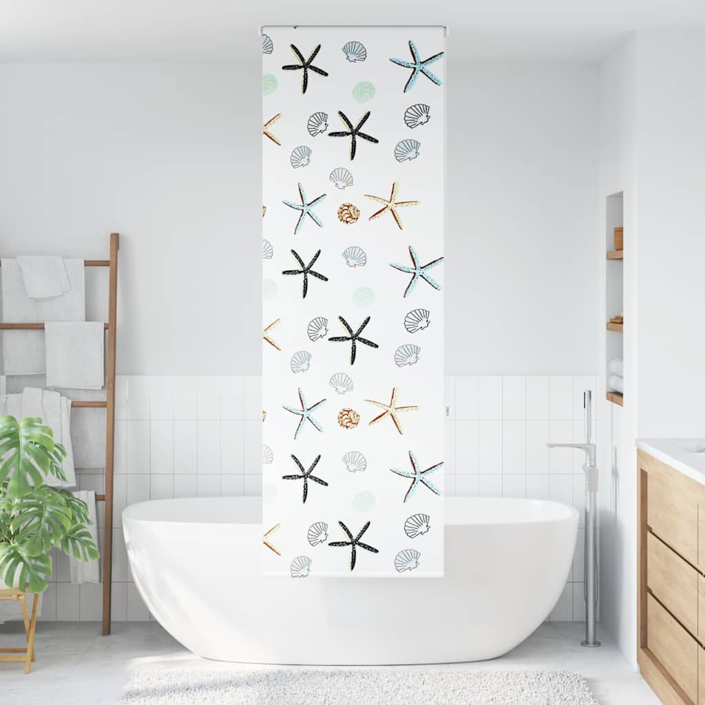 Duschrollo Duschvorhang Dusche Rollo Seilzug Badewannenvorhang Badewanne Vorhang - Bild 73 von 96