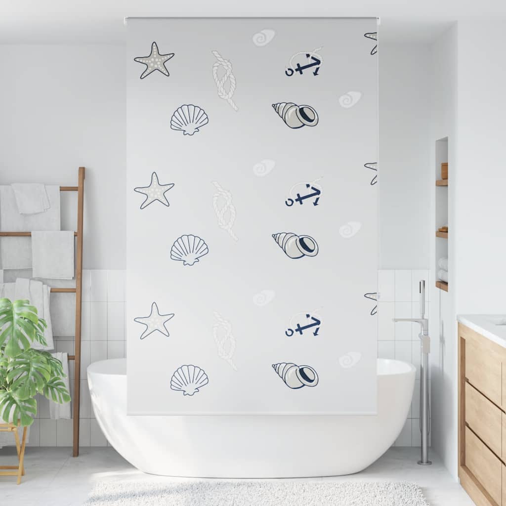 Duschrollo Duschvorhang Dusche Rollo Seilzug Badewannenvorhang Badewanne Vorhang - Bild 68 von 96
