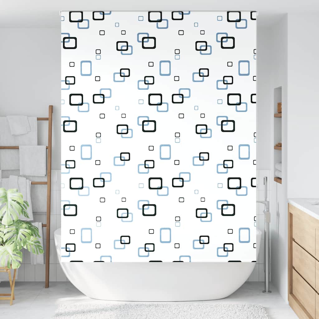 Duschrollo Duschvorhang Dusche Rollo Seilzug Badewannenvorhang Badewanne Vorhang - Bild 10 von 96