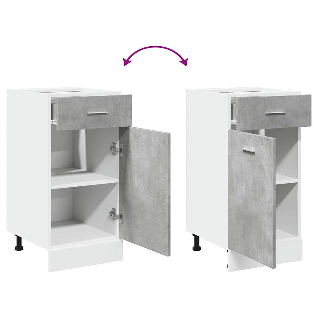 Betongrau Küchenschrank Küchenzeile Einbauküche Unterschrank Hängeschrank Module - Bild 55 von 310