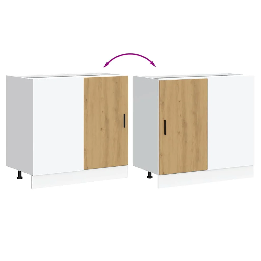 Lyon Line - Artisan Eiche Küchenschrank Küchenzeile Hängeschrank Einbauküche - Bild 328 von 330