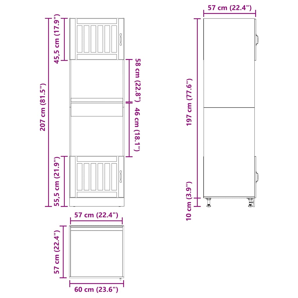 Sonoma Eiche Küchenschrank Küchenzeile Unterschrank Einbauküche - Kalmar Line - Bild 272 von 281