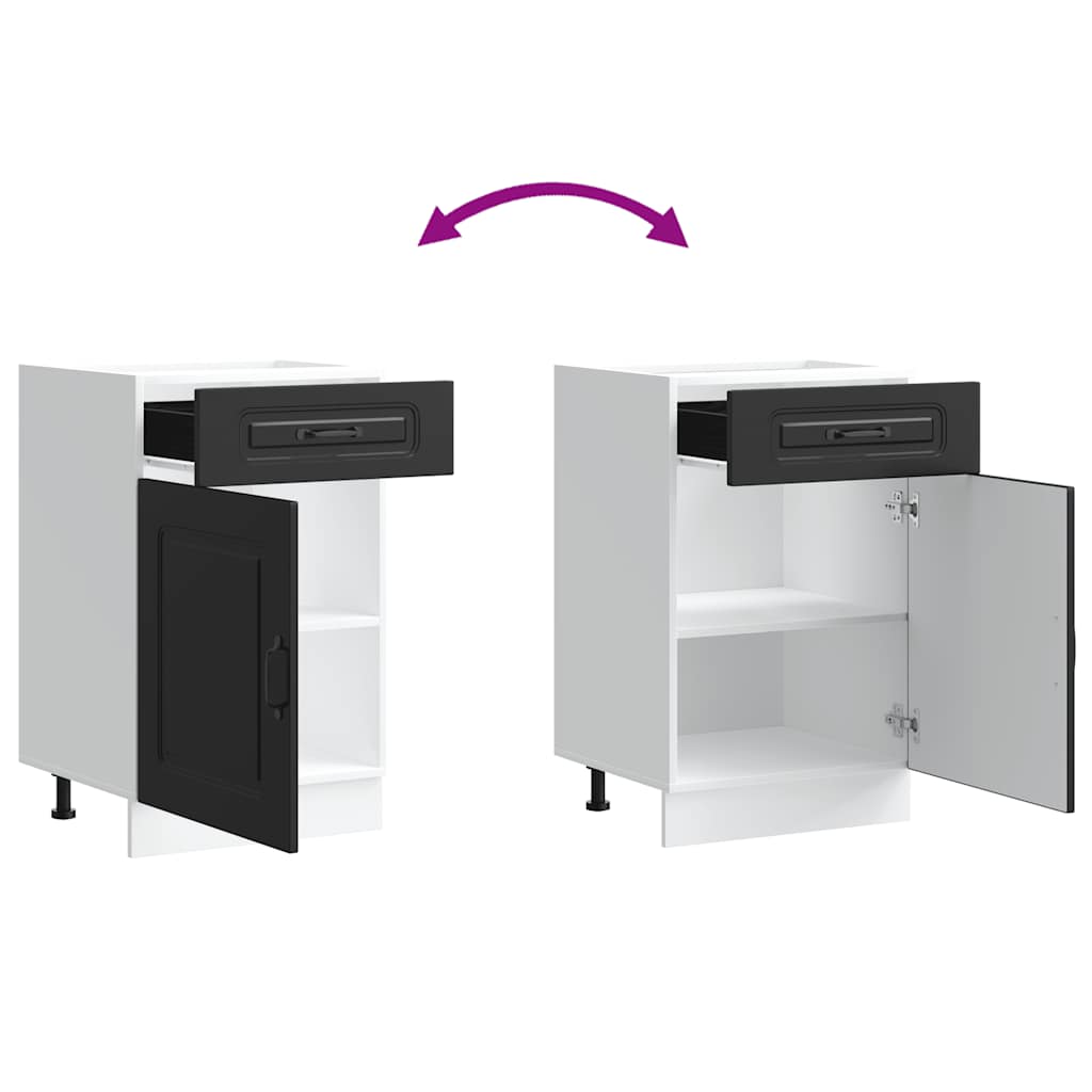 Kalmar Line - Schwarz Küchenschrank Küchenzeile Unterschrank Einbauküche Schrank - Bild 63 von 283