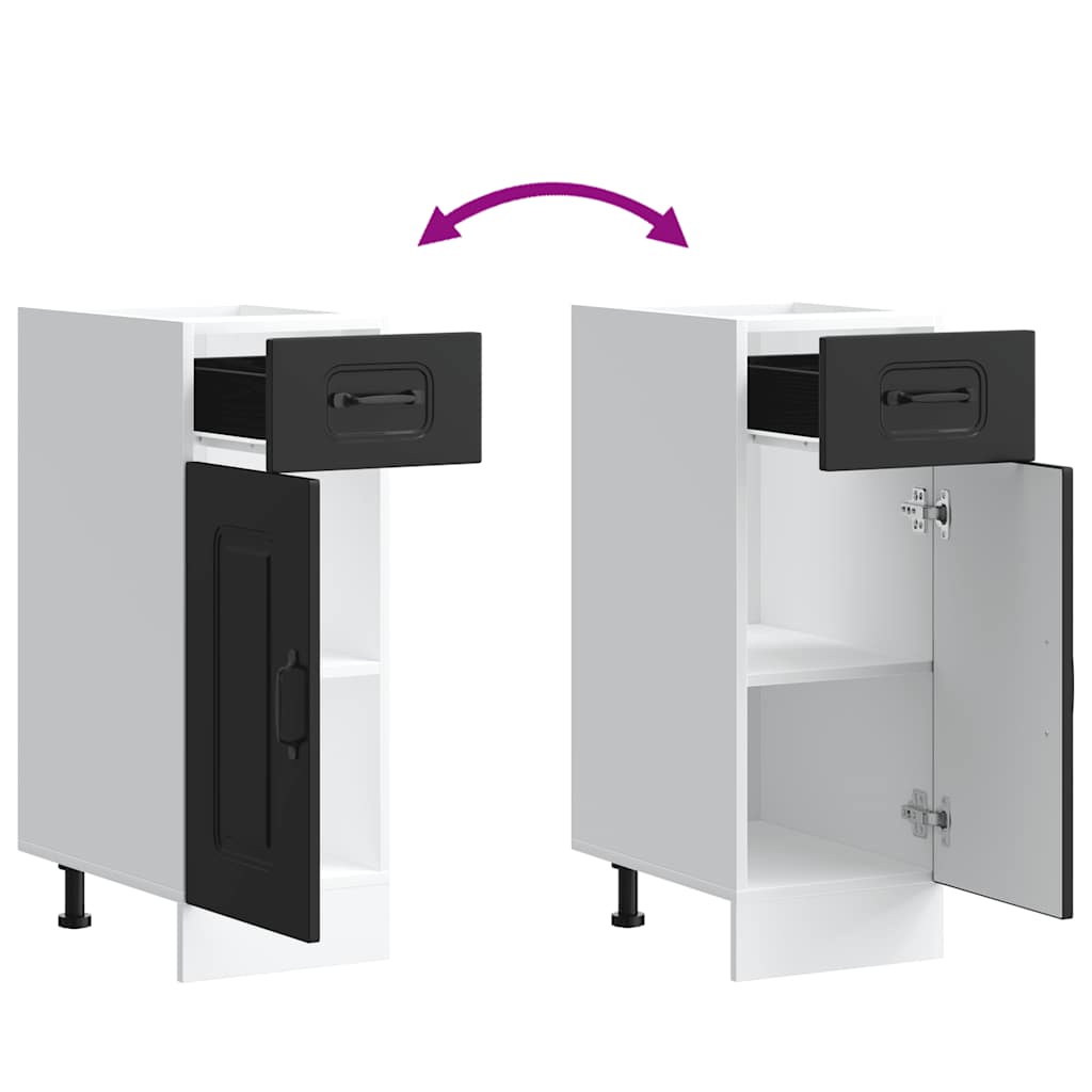 Kalmar Line - Schwarz Küchenschrank Küchenzeile Unterschrank Einbauküche Schrank - Bild 39 von 283