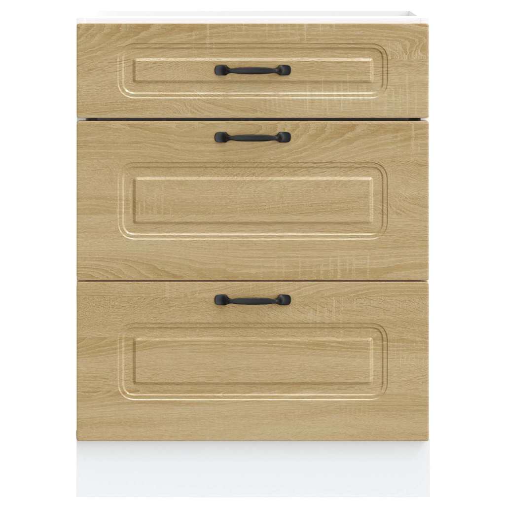 Sonoma Eiche Küchenschrank Küchenzeile Unterschrank Einbauküche - Kalmar Line - Bild 263 von 281