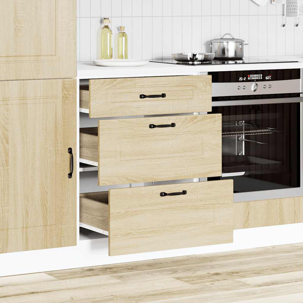 Sonoma Eiche Küchenschrank Küchenzeile Unterschrank Einbauküche - Kalmar Line - Bild 262 von 281