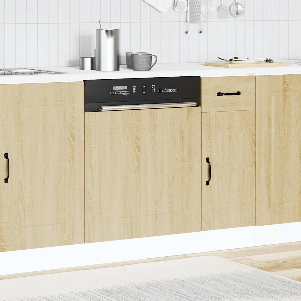 Sonoma Eiche Küchenschrank Küchenzeile Unterschrank Einbauküche - Kalmar Line - Bild 243 von 281