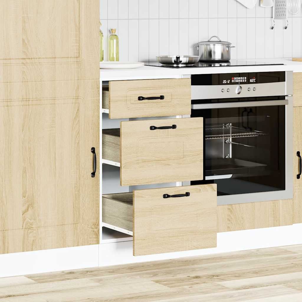 Sonoma Eiche Küchenschrank Küchenzeile Unterschrank Einbauküche - Kalmar Line - Bild 251 von 281