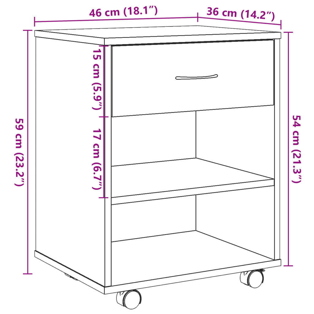 Rollcontainer Aktenschrank Bürocontainer mit Schublade/Regal Büroschrank Schrank - Bild 231 von 290