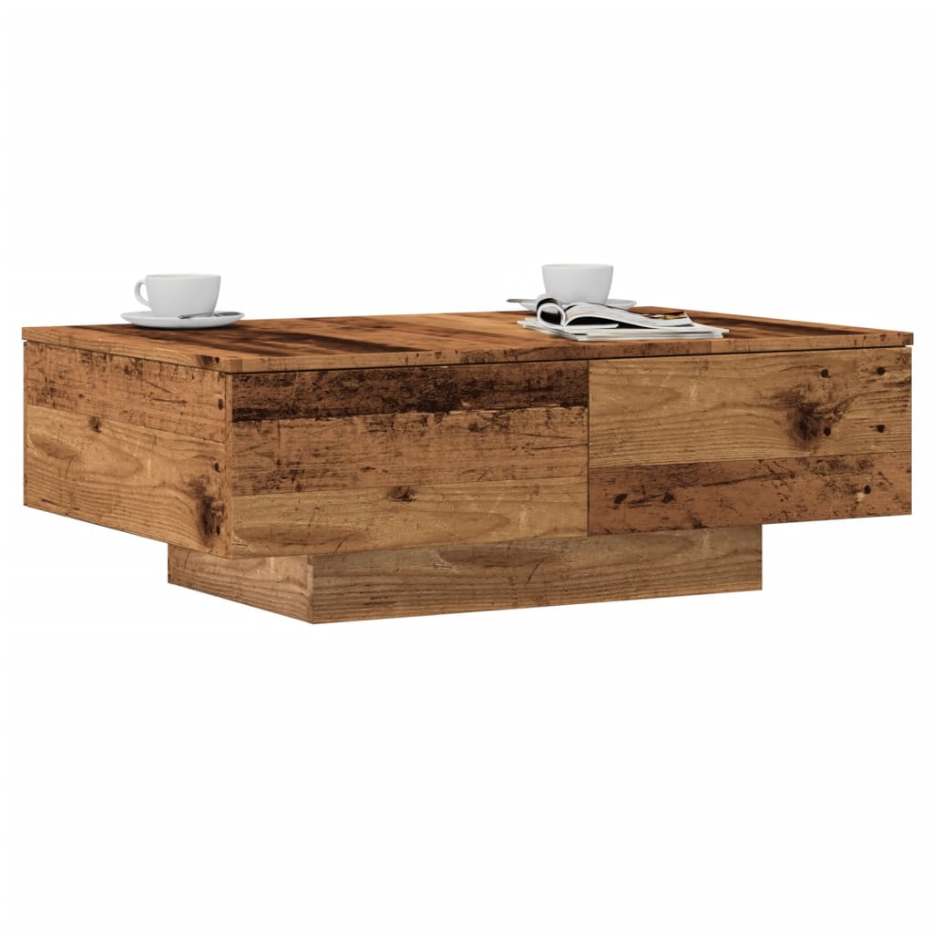 Couchtisch Wohnzimmertisch mit 2 Schubladen Sofatisch Kaffeetisch Beistelltisch - Bild 23 von 23