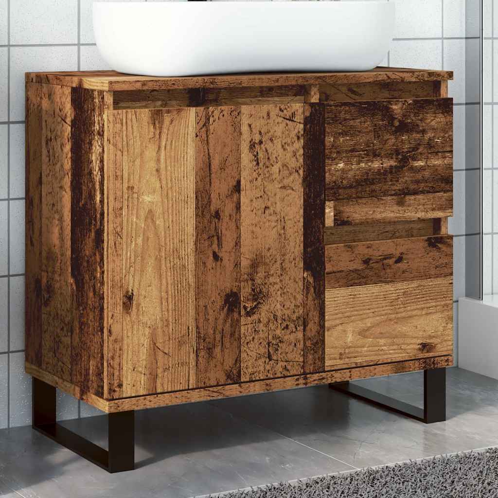 Badezimmerschrank Badschrank Waschbeckenunterschrank Badmöbel Mehrere Farben - Bild 32 von 33
