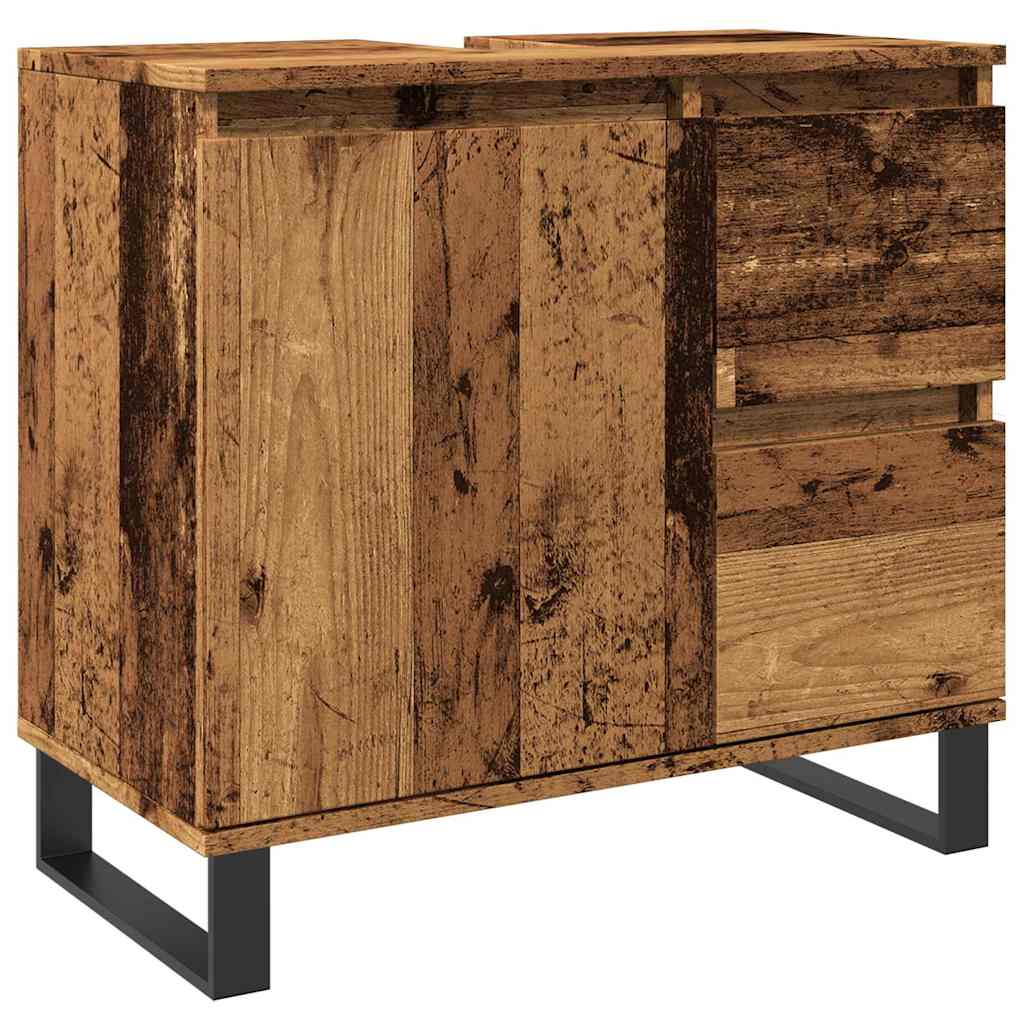Badezimmerschrank Badschrank Waschbeckenunterschrank Badmöbel Mehrere Farben - Bild 33 von 33