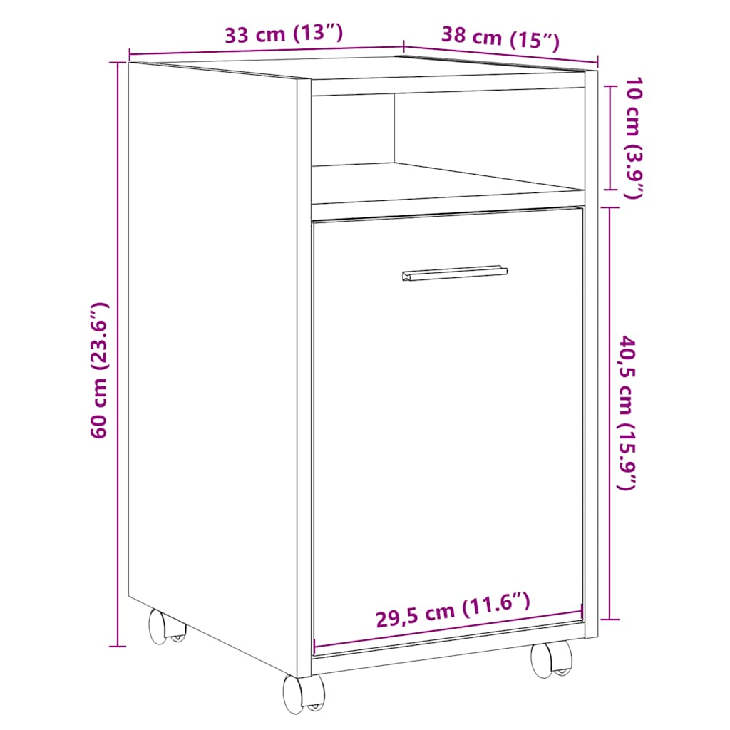 Rollcontainer Aktenschrank Bürocontainer mit Schublade/Regal Büroschrank Schrank - Bild 75 von 290