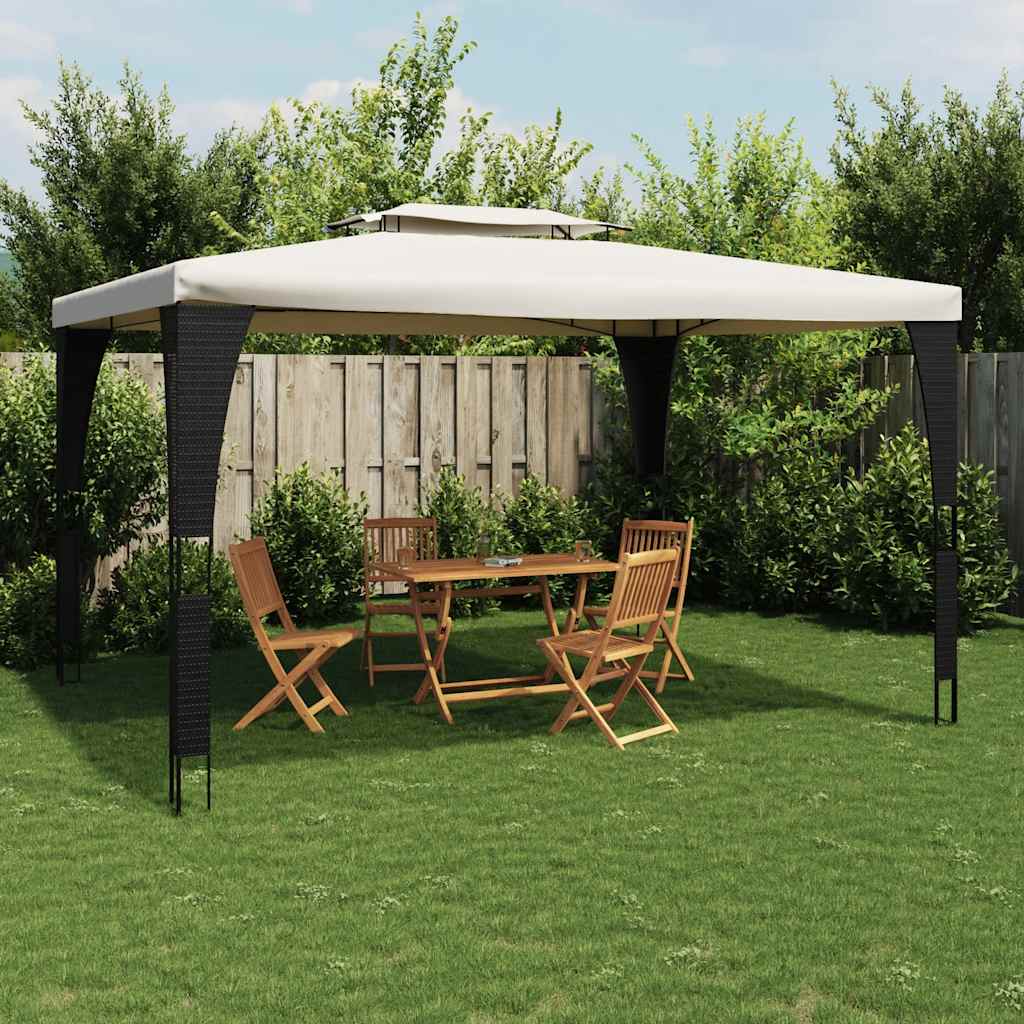 Pavillon Eventzelt Festzelt Grillzelt Partyzelt Gartenzelt mit Doppeldach Stahl - Bild 14 von 15