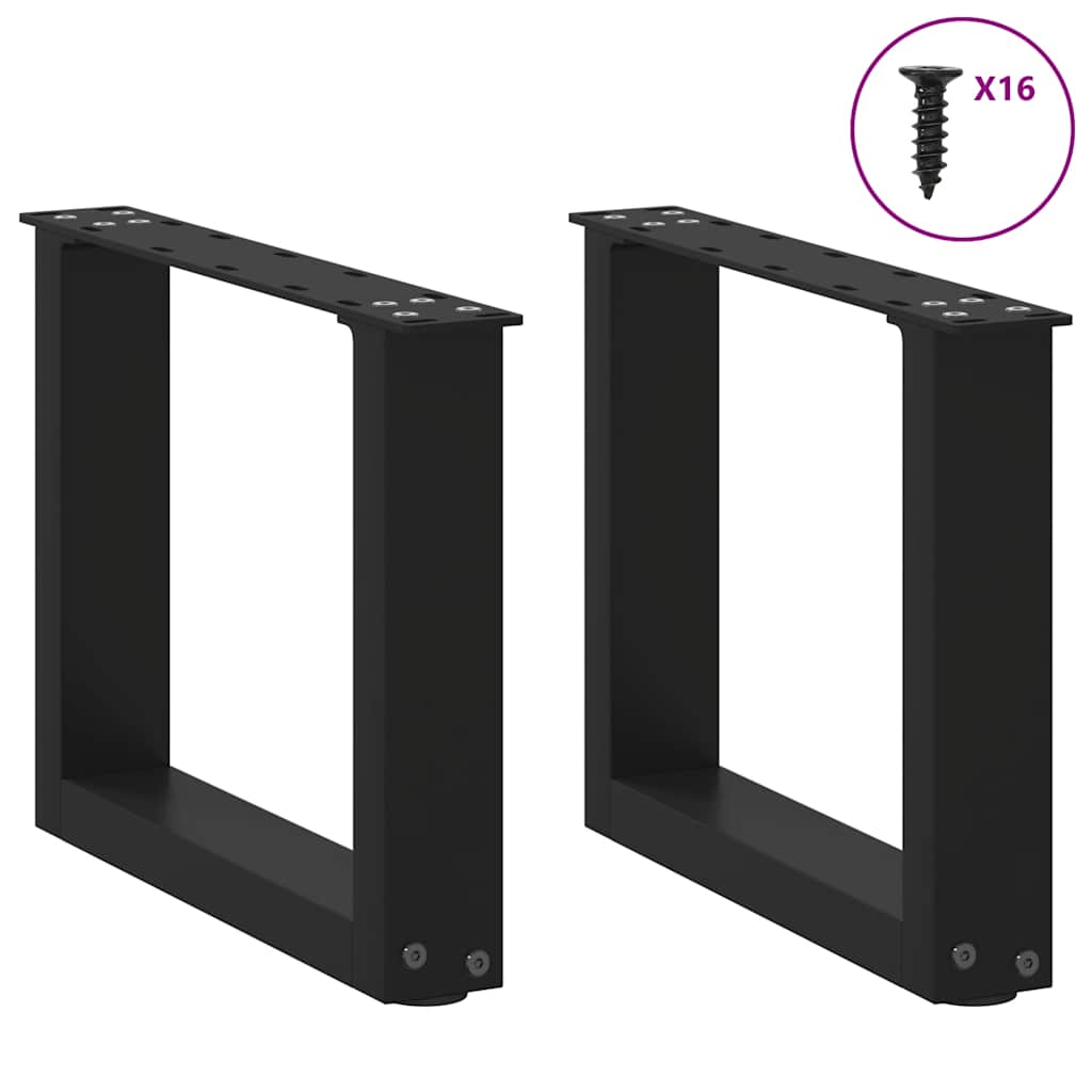 Tischgestell U-Form Tischbeine Tischfüße Couchtischgestell Stahl Untergestell - Bild 14 von 52