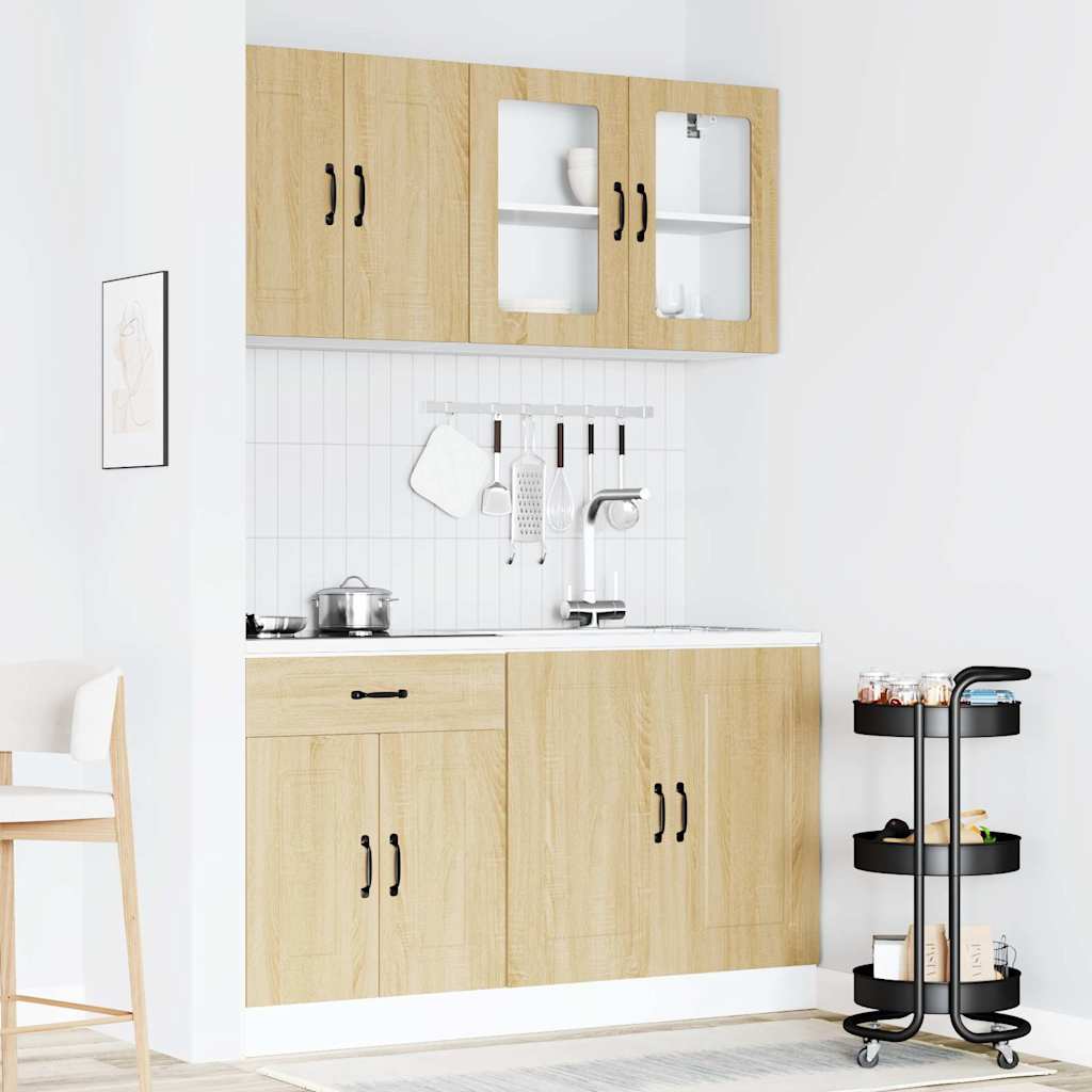 4-tlg. Küchenschrank-Set Hängeschrank Unterschrank Küchenmodule Holzwerkstoff - Bild 19 von 23