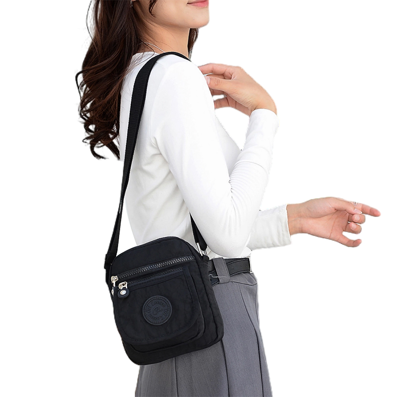 Kleine Handtasche Schultertasche Herren Damen Tasche Umhängetasche Nylon