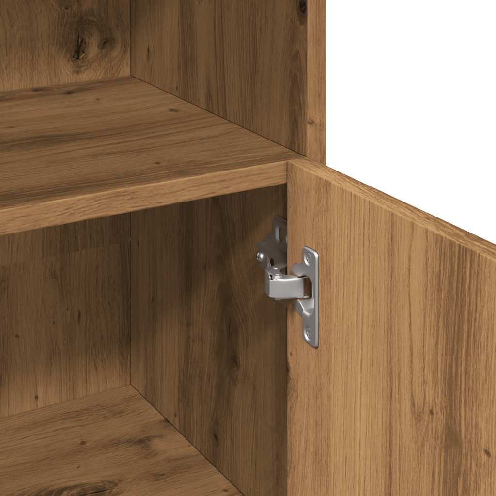 Badezimmerschrank Badschrank Schmaler Midischrank Badregal 3 Fächern 30x30x95 cm - Bild 108 von 109