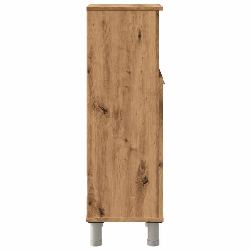 Badezimmerschrank Badschrank Schmaler Midischrank Badregal 3 Fächern 30x30x95 cm - Bild 104 von 109