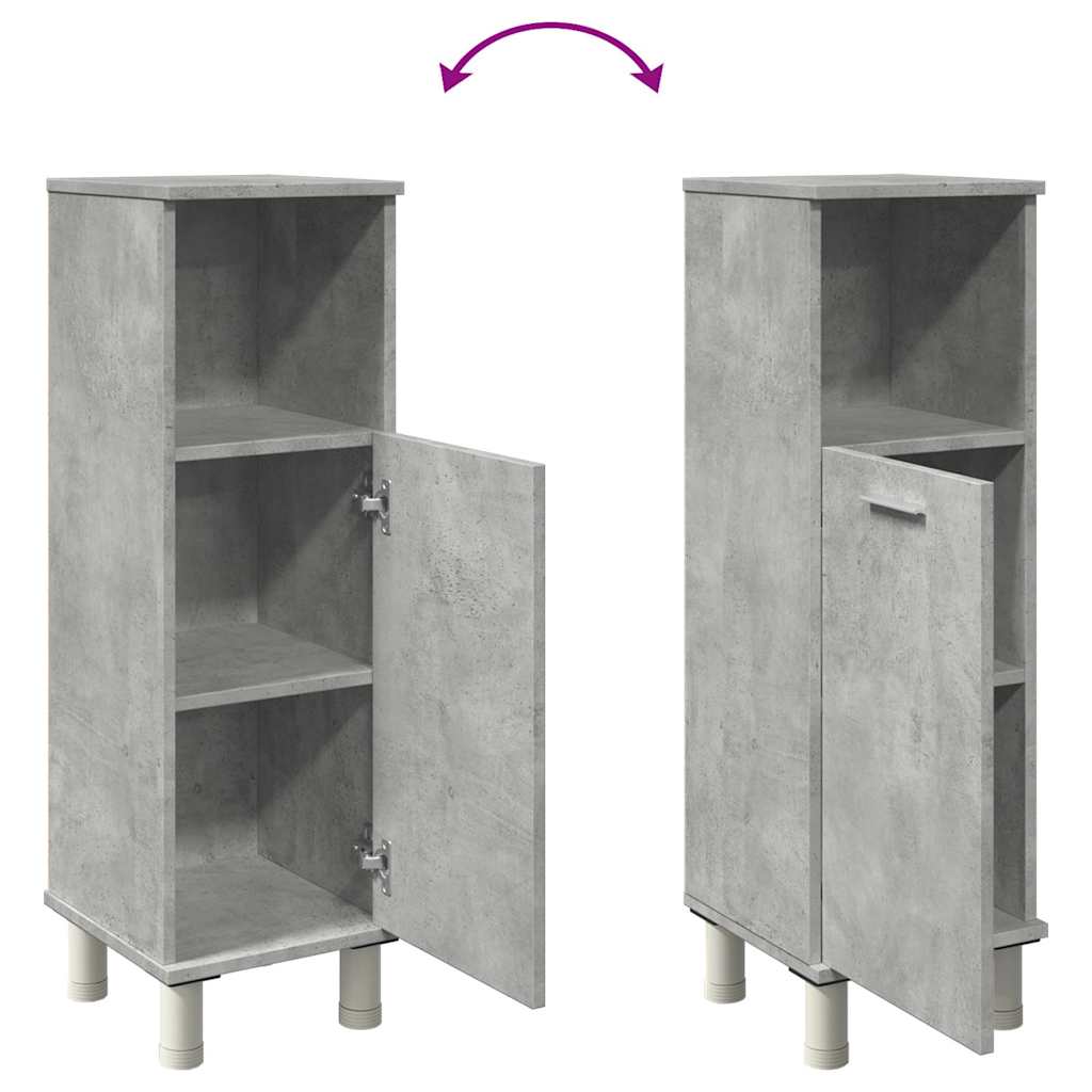 Badezimmerschrank Badschrank Schmaler Midischrank Badregal 3 Fächern 30x30x95 cm - Bild 87 von 109