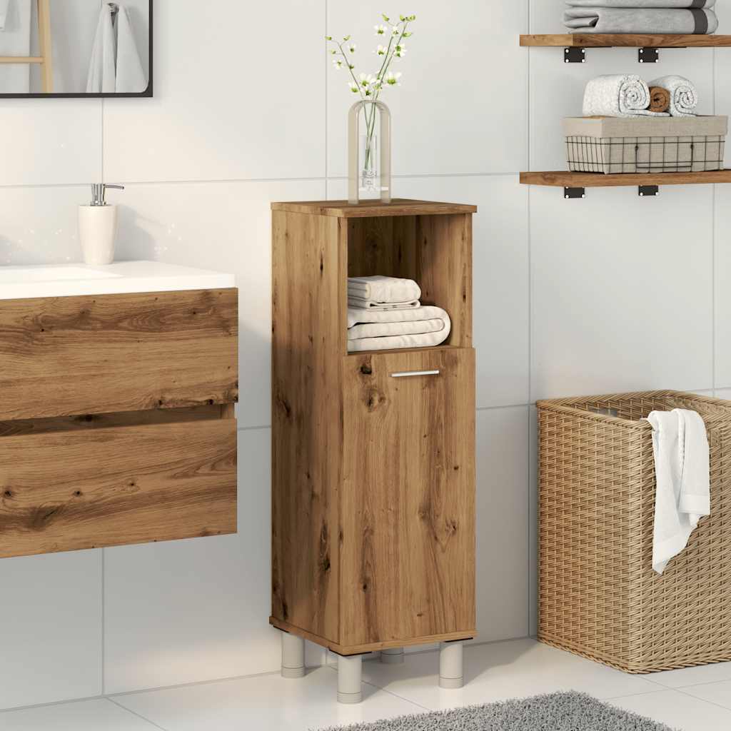Badezimmerschrank Badschrank Schmaler Midischrank Badregal 3 Fächern 30x30x95 cm - Bild 102 von 109