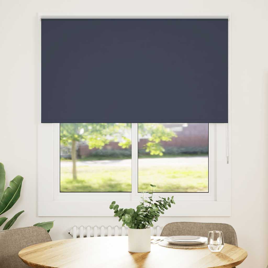 Verdunkelungsrollo Marineblau 40-165cm Stoffbreite Polyester Seitenzugrollo - Bild 13 von 22