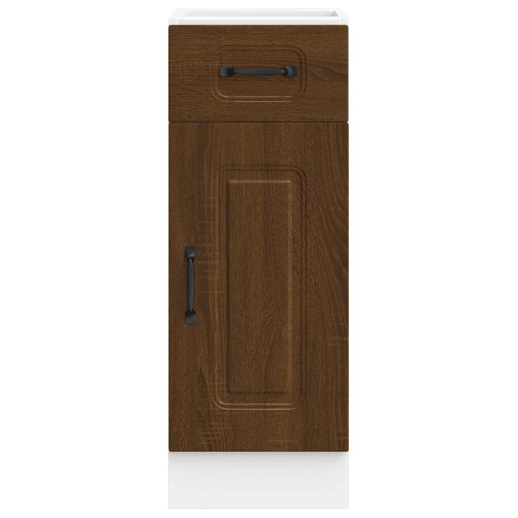 Braune Eiche Küchenschrank Küchenzeile Unterschrank Einbauküche - Kalmar Line - Bild 47 von 278