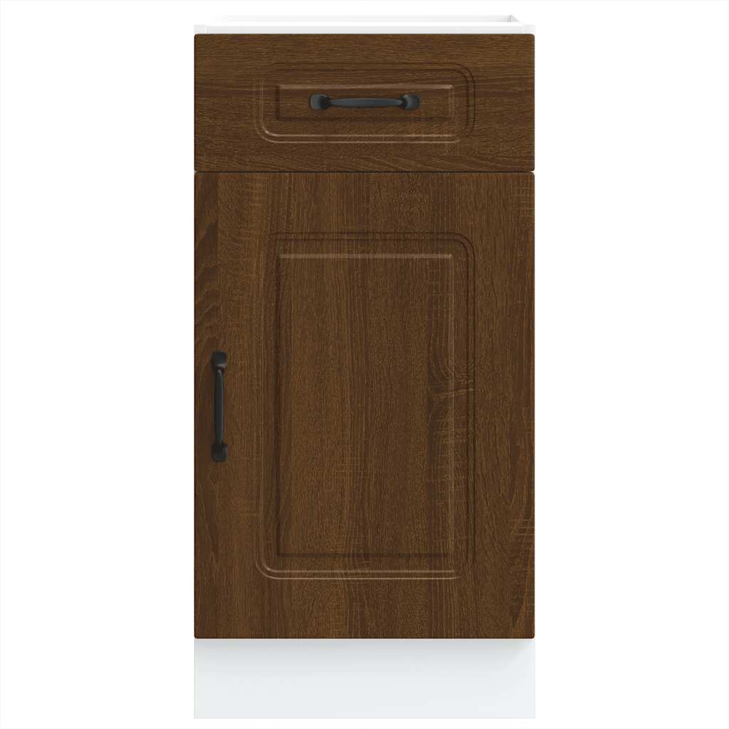 Braune Eiche Küchenschrank Küchenzeile Unterschrank Einbauküche - Kalmar Line - Bild 59 von 278