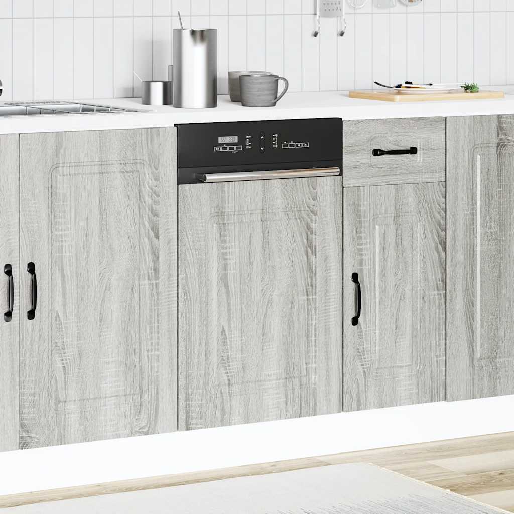 Grau Sonoma Küchenschrank Küchenzeile Unterschrank Einbauküche - Kalmar Line - Bild 237 von 283